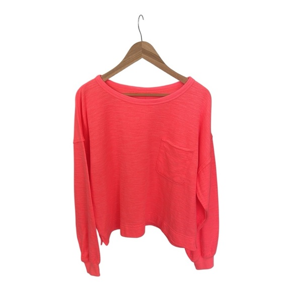 Aerie Endless Summer Crew Pink Oversized Sweatshirt Loungewear Size M - Picture 15 of 17